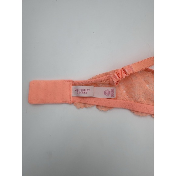 Victoria's Secret Dream Angels Push Up Bra 38B Sequins Peach Yellow - Picture 3 of 3